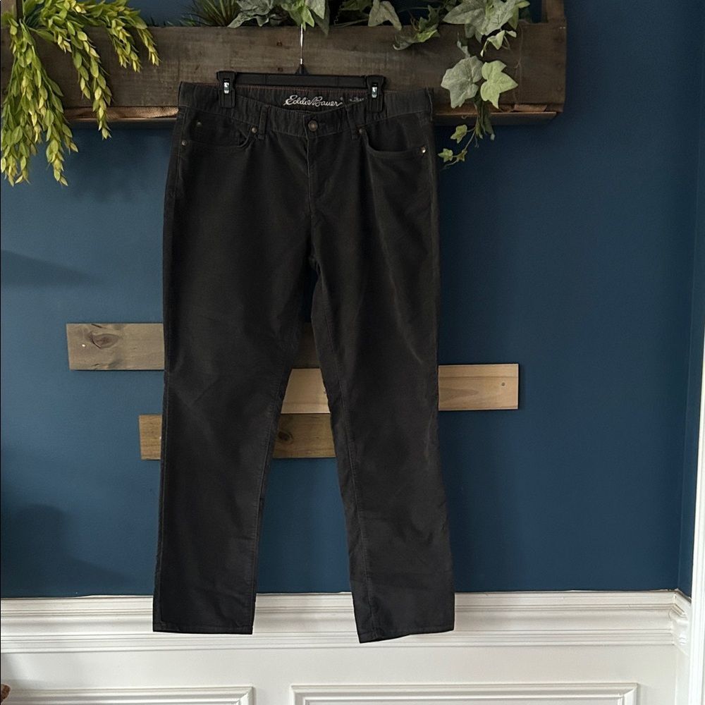 Eddie Bauer Women’s Gray Corduroy Pants 14P EUC
